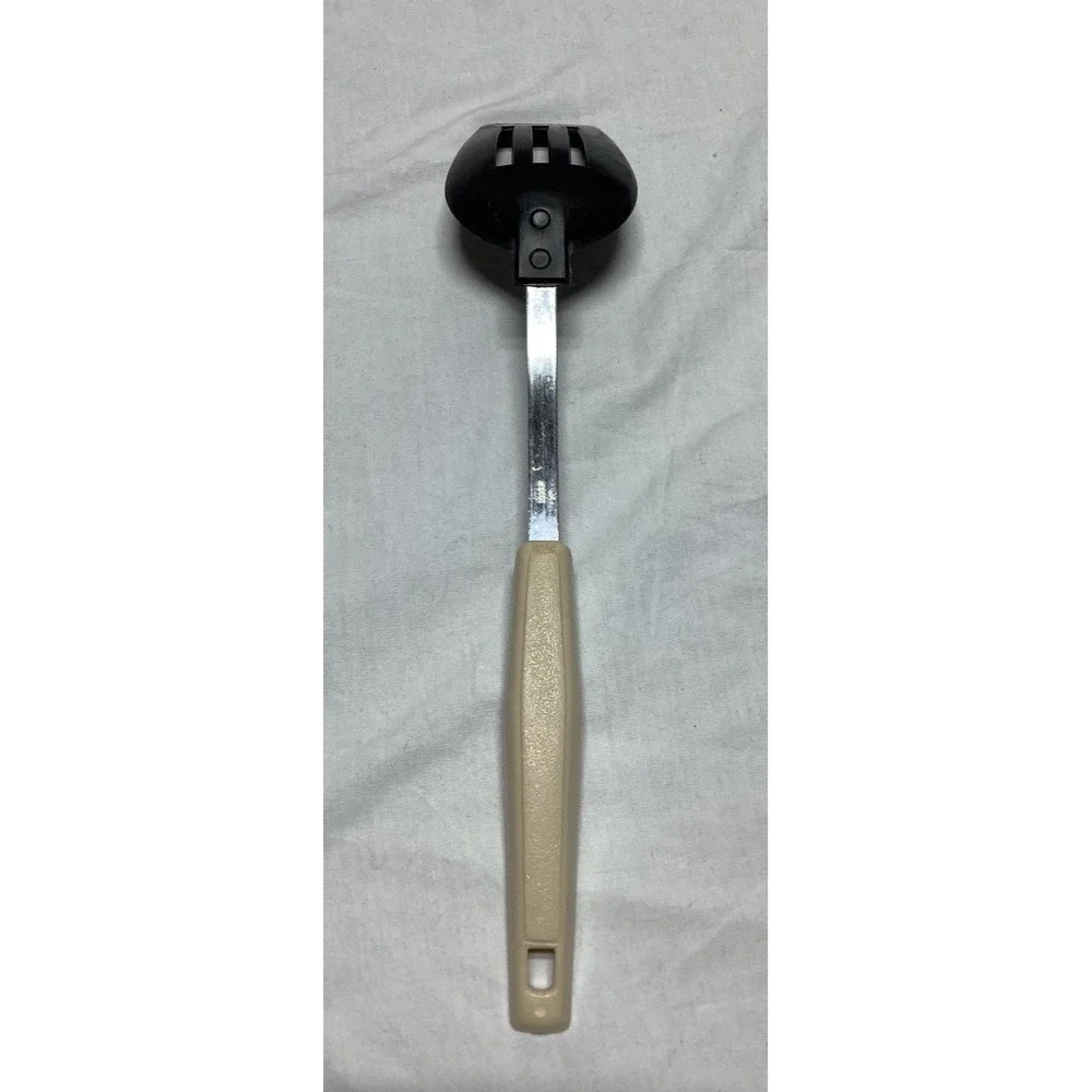 Vintage Slotted Spoon  Wheat Patterned Handle Japan 11.5